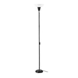 TÅGARP Lampu lantai ke atas, hitam/putih