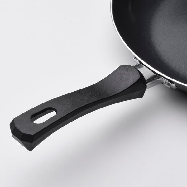 TAGGHAJ Kuali utk menggoreng, salutan tidak melekat hitam, 24 cm