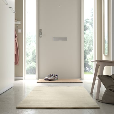 TIDTABELL Ambal, tenunan rata, kuning air, 80x150 cm