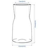 TIDVATTEN Vas, kaca jernih, 17 cm
