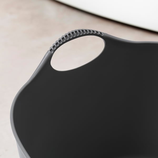 TORKIS Bakul pakaian fleksi, dalam/luar, kelabu, 35 l