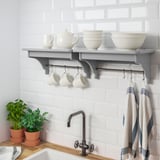 TORNVIKEN Para-para dinding, kelabu, 50 cm