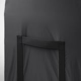 TOSTERÖ Kotak storan, luar, hitam, 129x44x79 cm