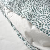 TRÄDKRASSULA Sarung duvet dan sarung bantal, putih/biru, 150x200/50x80 cm