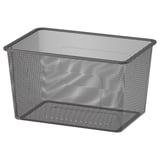TROFAST Bakul storan jaring, kelabu gelap, 42x30x23 cm