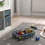 TROFAST Kotak storan jaring, kelabu-biru, 42x30x10 cm