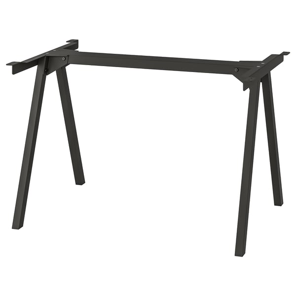 TROTTEN Rangka bawah untuk permukaan meja, antrasit, 120x60x75 cm