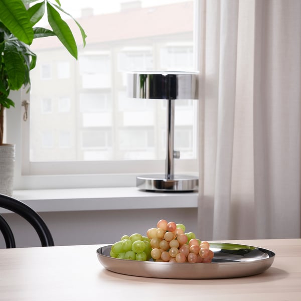 TUVHÄTTA Pinggan hidang, keluli tahan karat, 32 cm