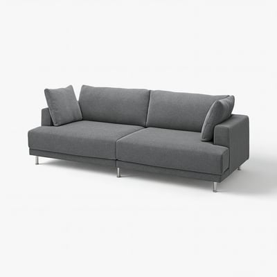 UPPÅKRA Sofa 3 tempat duduk bermodular, Johanneshov kelabu gelap
