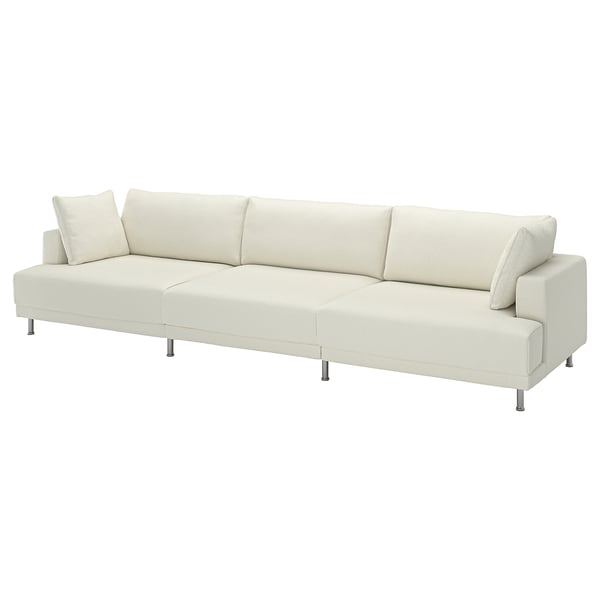 UPPÅKRA Sofa modular 4,5 tempat duduk, Axvall putih pudar