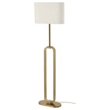 UPPVIND Lampu lantai, bersadur loyang/putih, 150 cm