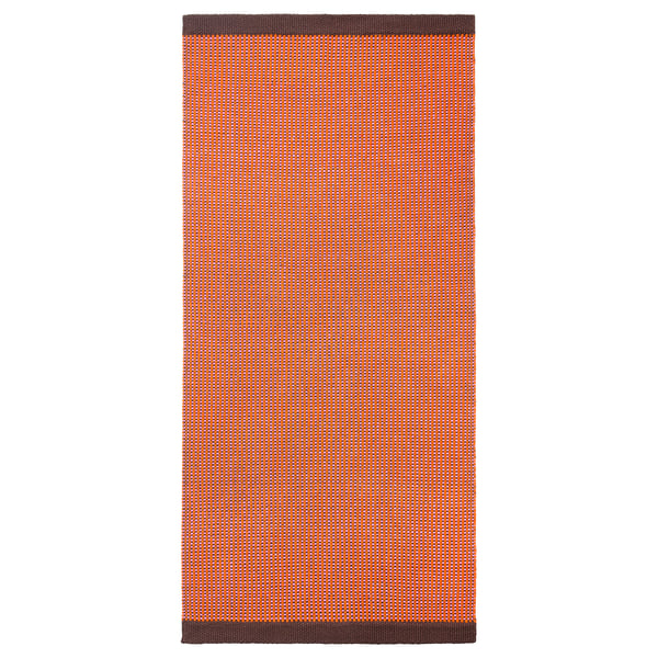 VÄGOMRÅDE Ambal, tenunan rata, jingga merah jambu muda, 80x150 cm