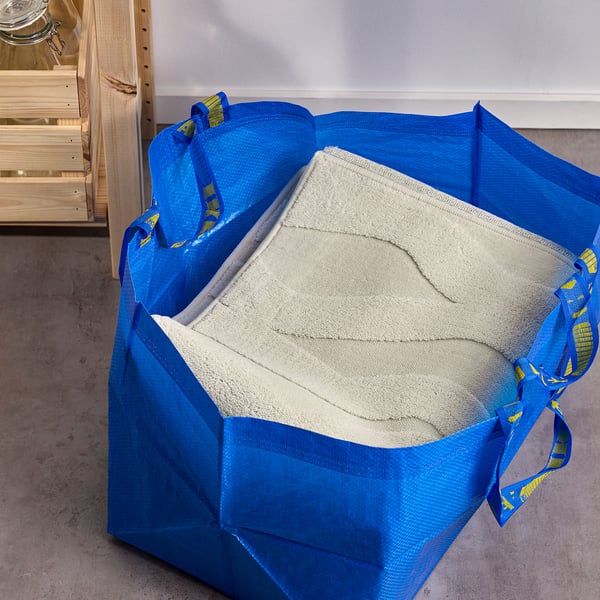 VÄXELFEL Ambal, bulu rendah, putih pudar, 160x230 cm