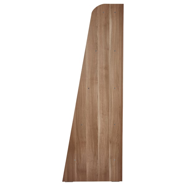 VARBY Unit para penjuru, kelabu/coklat, 53x155 cm