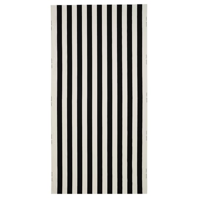 VARGTÖREL Fabrik pra-potong, hitam/putih, 150x300 cm