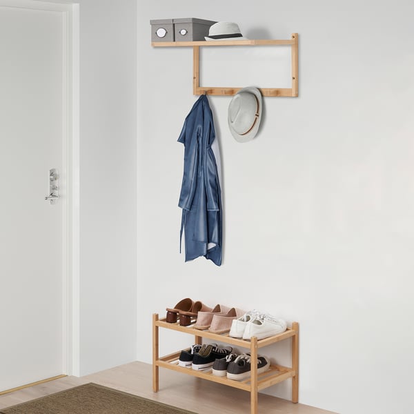 VASSKÄR Rak kasut, buluh, 60 cm