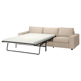 VIMLE Katil sofa 3 tempat duduk, dengan tempat tangan yang lebar/Hallarp kuning air