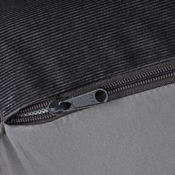 VIMLE Sarung bangku kaki dengan storan, Saxemara hitam biru