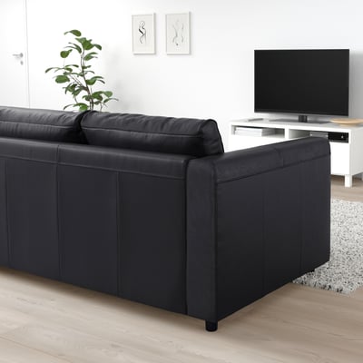 VIMLE Sofa katil dua tempat duduk, Grann/Bomstad hitam