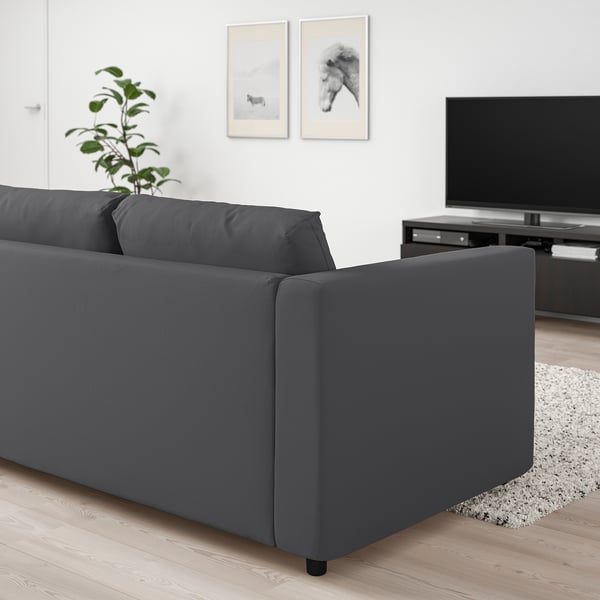VIMLE Sofa katil dua tempat duduk, Hallarp kelabu