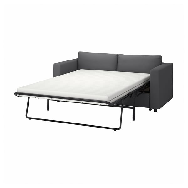 VIMLE Sofa katil dua tempat duduk, Hallarp kelabu