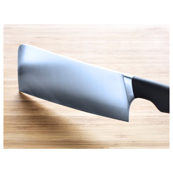 VÖRDA Pisau pemotong daging, hitam, 19 cm
