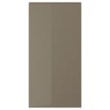 VOXTORP Pintu, berkilat kelabu coklat gelap, 60x120 cm