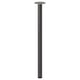 An ADILS table leg, black, cylindrical, with adjustable feet and a mounting plate.