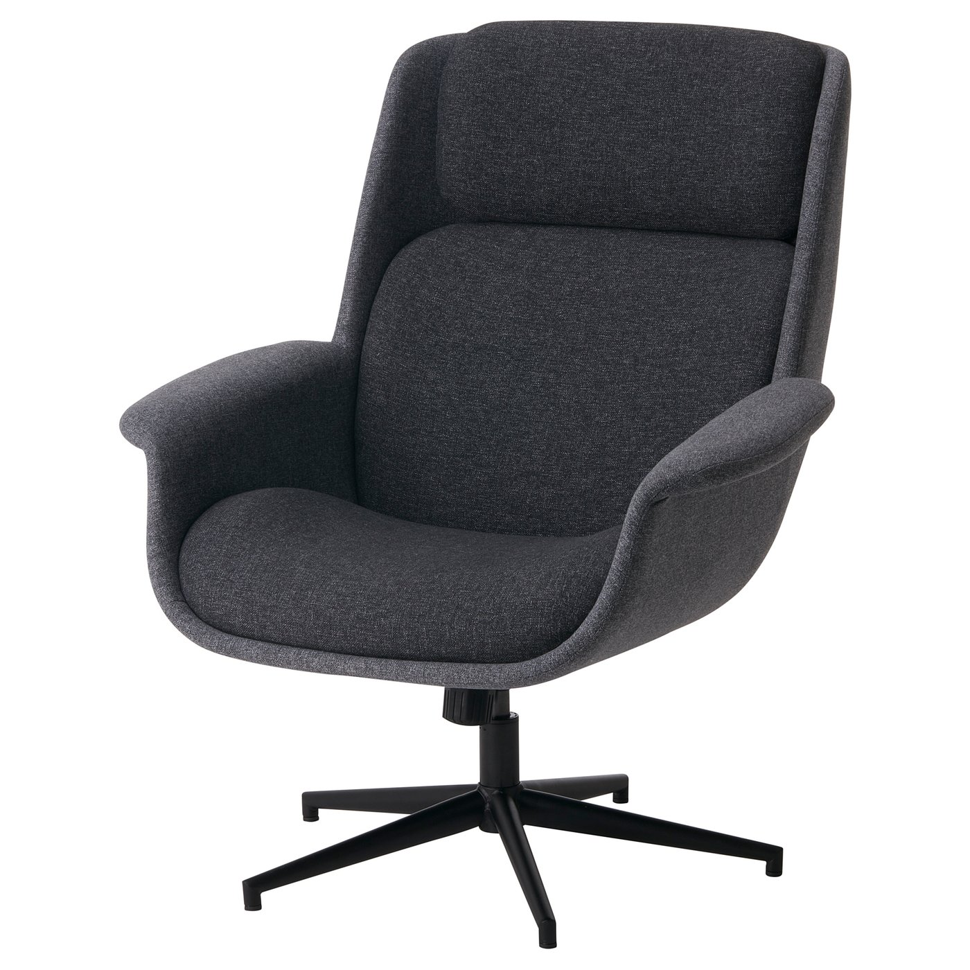 ÄLEBY Swivel armchair - Gunnared medium grey, dark grey - IKEA