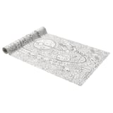 AFTONSPARV rollout paper, black & white, rectangular, space-themed designs, bleached chlorine-free.