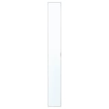 ÅHEIM mirror door; rectangular, silver, reflective glass, aluminum frame, soft-close hinges.