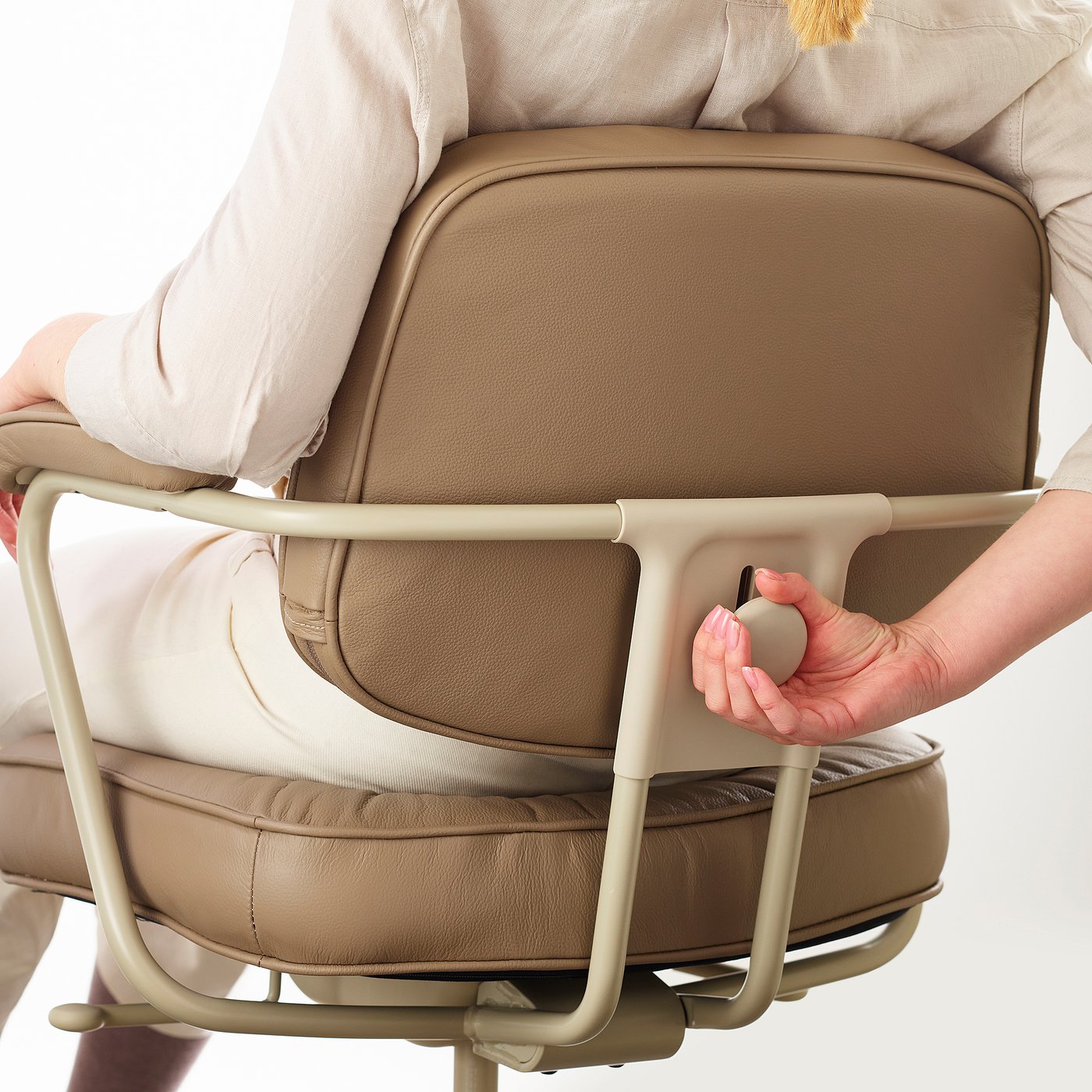 Office chair, ALEFJÄLL, beige - IKEA