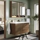 Stand Out Effect ÄNGSJÖN / BACKSJÖN wash-stand/wash-basin, brown oak effect, 120x49x69 ...