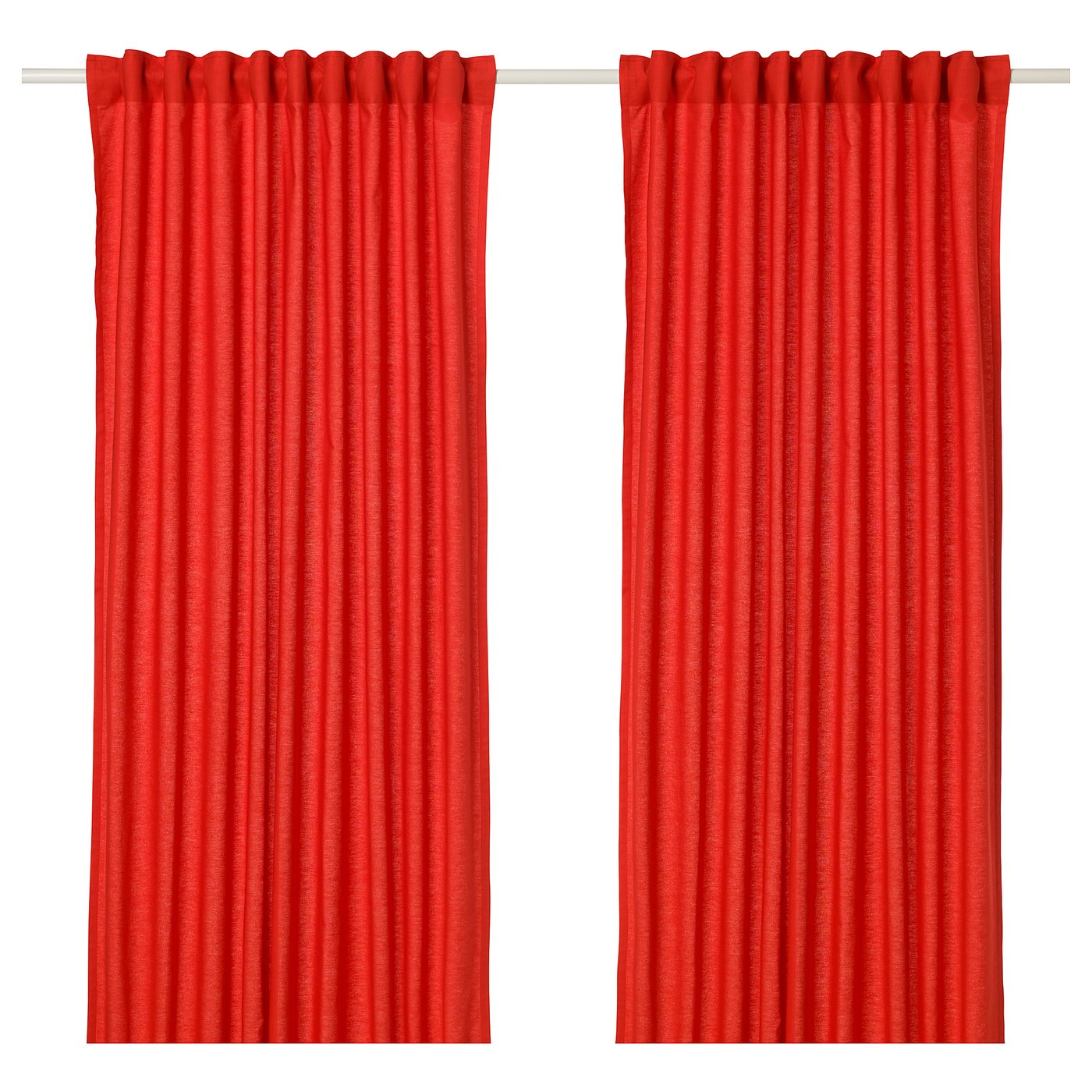 ANNALOUISA Curtains, 1 pair red IKEA