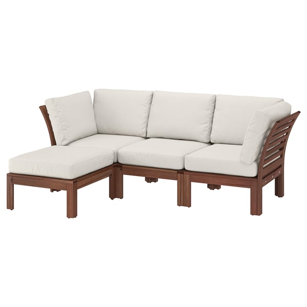 ÄPPLARÖ 3-seat modular sofa, outdoor - with footstool ... Get the best deals on footstools.