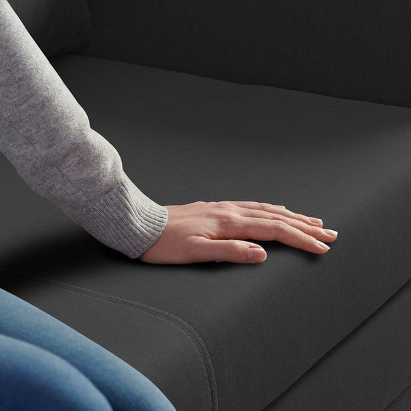 ASKEBY 2seat sofabed, Knisa dark grey IKEA