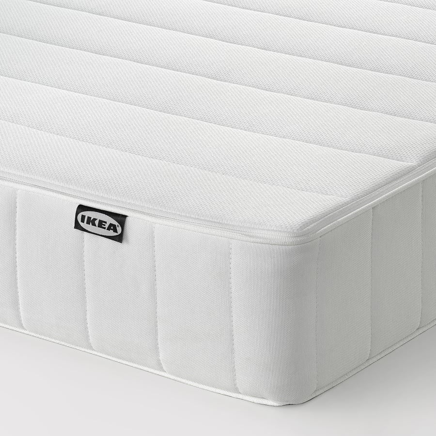 ASPSJÖKULLEN Foam mattress medium firm/washable top cover white IKEA
