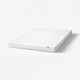 ASPSJÖKULLEN Foam mattress, medium firm/washable top cover white, 140x200 cm