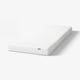 ASPSJÖKULLEN Foam mattress, medium firm/washable top cover white, 80x200 cm