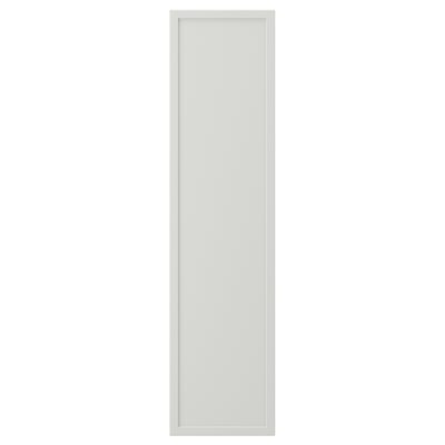 ASPUDDEN Door, light grey, 20x80 cm