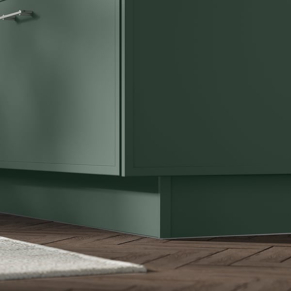 ASPUDDEN Plinth, dark grey-green, 213x11 cm