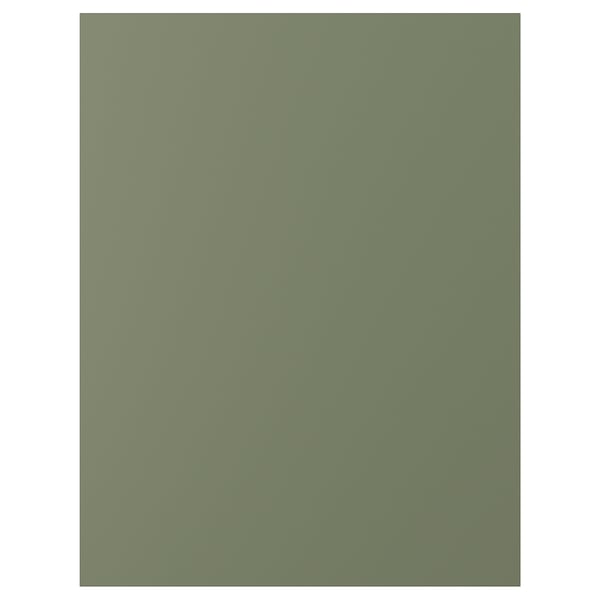 AXSTAD kitchen panel, green-matte, plastic foil, rectangle, uniform design