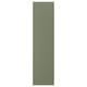 AXSTAD panel, grey-green matte, rectangular, particleboard core, plastic foil.