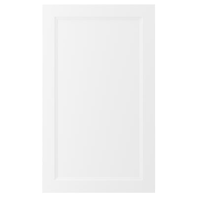 AXSTAD: white, rectangular kitchen cabinet with smooth lines and inset panel, made from fiberboard and recycled plastic foil.