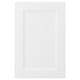 The AXSTAD kitchen door is white with a simple, inset panel design and soft lines, made from fiberboard with foil surfaces.