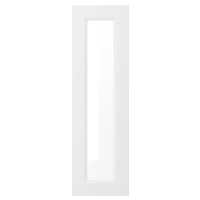 AXSTAD white cabinet door, rectangle with inset panel, matt smooth surface.