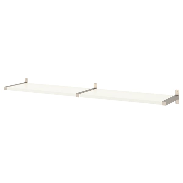 Aandringen Graf oriëntatie Wall shelf, BERGSHULT, white, 160x30 cm - IKEA