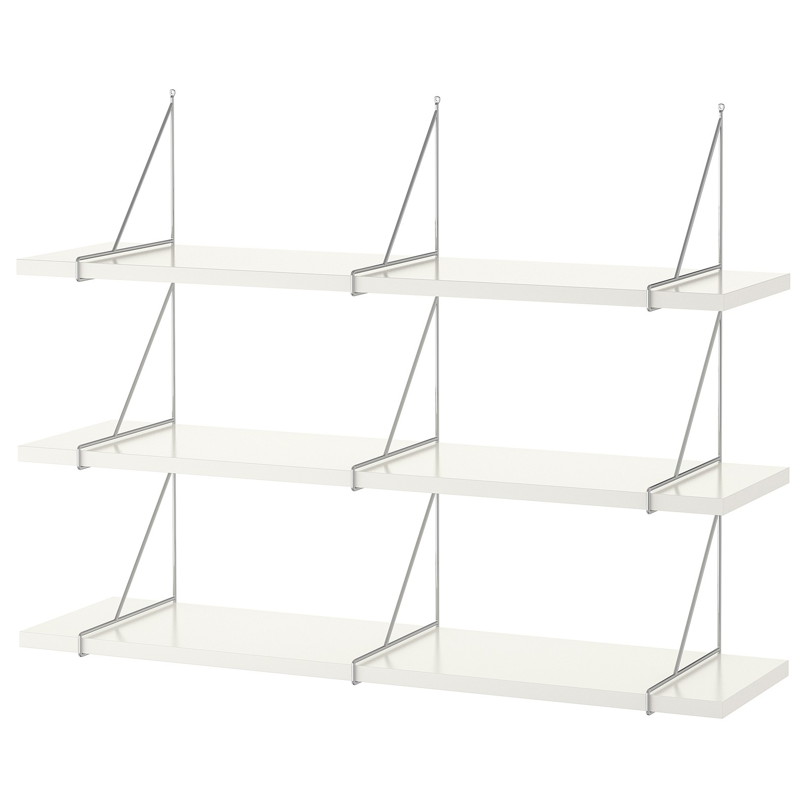 BERGSHULT / PERSHULT Wall shelf combination white/chromeplated IKEA