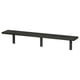 Option: Black wall shelf BERGSHULT with metal brackets.