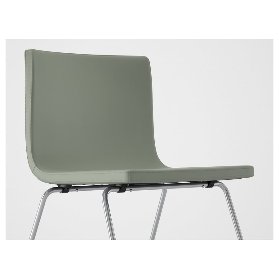 BERNHARD Chair, chromeplated/Mjuk green IKEA
